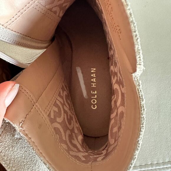 Cole Haan Ramona Waterproof Suede Booties Beige Ankle Boots Size 7 B New - Picture 6 of 8